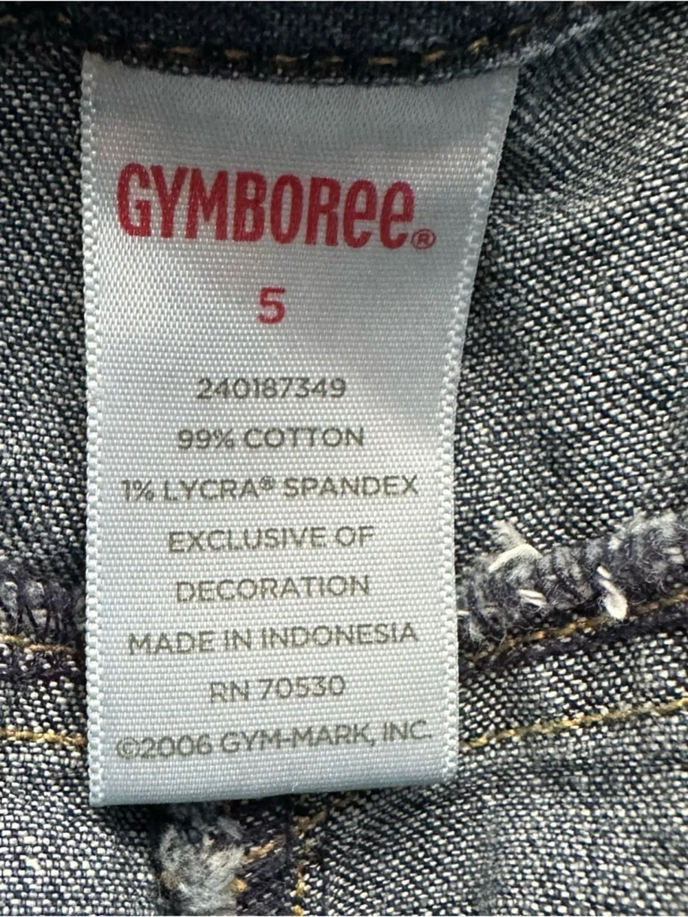 Vtg 2006 Gymboree Park City Luxe Western Embroidered Scallop Denim Jeans 5 Flare